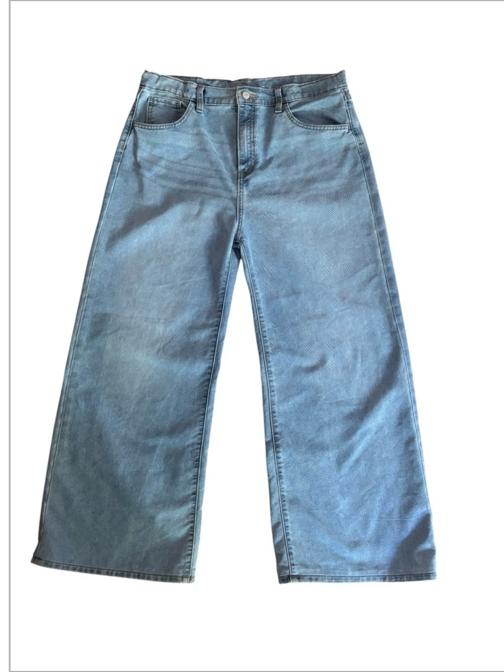 High-Rise Baggy Wide Leg Jeans Old Navy Women’s Size 20 Plus Faded Blue Y2K - Picture 3 of 13
